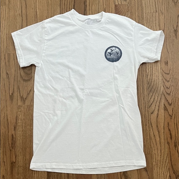 Palmetto Moon White Graphic T-Shirt - Picture 1 of 2